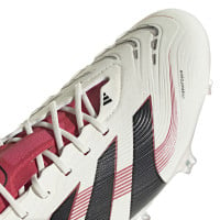 adidas Predator Elite Gras Voetbalschoenen (FG) Wit Zwart Rood