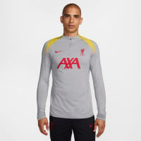 Nike Liverpool Strike Trainingspak 1/4-Zip 2024-2025 Grijs Donkergrijs Geel Rood