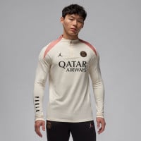 Nike Paris Saint-Germain x Jordan Strike Trainingspak 1/4-Zip 2024-2025 Gebroken Wit Zwart Roze