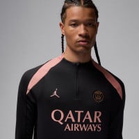 Nike Paris Saint-Germain x Jordan Strike Trainingspak 1/4-Zip 2024-2025 Zwart Roze Brons