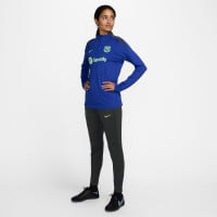 Nike FC Barcelona Strike Trainingsbroek 2024-2025 Dames Donkergrijs Lichtgroen