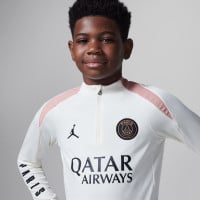 Nike Paris Saint-Germain x Jordan Strike Trainingstrui 1/4-Zip 2024-2025 Kids Gebroken Wit Roze Zwart