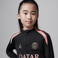 Nike Paris Saint-Germain x Jordan Strike Trainingstrui 1/4-Zip 2024-2025 Kids Zwart Roze