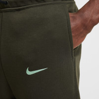 Nike Tottenham Hotspur Tech Fleece Joggingbroek 2024-2025 Donkergrijs Groen Lichtblauw