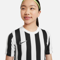 Nike Striped Division IV Voetbalshirt Kids Wit Zwart