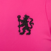 Nike Chelsea Strike Trainingsshirt Lange Mouwen 2024-2025 Dames Roze Zwart