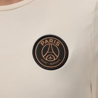 Nike Paris Saint-Germain x Jordan Strike Trainingsshirt Lange Mouwen 2024-2025 Dames Gebroken Wit Roze Zwart