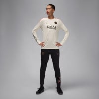 Nike Paris Saint-Germain x Jordan Strike Trainingsshirt Lange Mouwen 2024-2025 Dames Gebroken Wit Roze Zwart