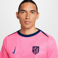 Nike Atletico Madrid Pre-Match Trainingsshirt 2024-2025 Roze Donkerblauw