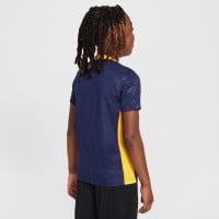 Nike Inter Milan Pre-Match Trainingsshirt 2024-2025 Kids Donkerblauw Goud