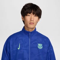 Nike FC Barcelona Anthem Trainingsjack Full-Zip 2024-2025 Blauw Lichtgroen