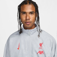 Nike Liverpool Anthem Trainingsjack Full-Zip 2024-2025 Grijs Zwart Rood