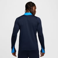 Nike Chelsea Strike Trainingspak 1/4-Zip 2024-2025 Donkerblauw Blauw