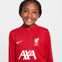 Nike Liverpool Academy Pro Trainingstrui 1/4-Zip 2024-2025 Kids Rood Wit