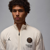 Nike Paris Saint-Germain x Jordan Strike Trainingspak Full-Zip 2024-2025 Gebroken Wit Zwart Roze