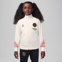 Nike Paris Saint-Germain x Jordan Strike Trainingspak Full-Zip 2024-2025 Kids Gebroken Wit Zwart Roze