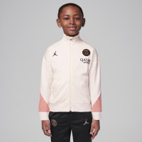 Nike Paris Saint-Germain x Jordan Strike Trainingspak Full-Zip 2024-2025 Kleuters Gebroken Wit Zwart Roze