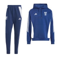 adidas SC Cambuur Hooded Trainingspak Kids Blauw Wit