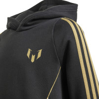 adidas Messi Hoodie Trainingspak Kids Zwart Goud Wit