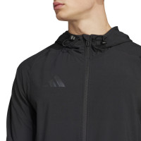 adidas Vis Tech Competition Hooded Trainingspak Full-Zip Zwart Donkergrijs