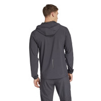 adidas Vis Tech Pro Hooded Trainingsjack Donkergrijs Zwart