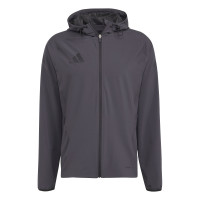 adidas Vis Tech Pro Hooded Trainingsjack Donkergrijs Zwart