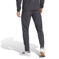 adidas Tiro 25 Vis Tech Pro Hooded Trainingspak Full-Zip Donkergrijs Zwart