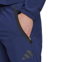 adidas Vis Tech Competition Hooded Trainingspak Full-Zip Donkerblauw Zwart