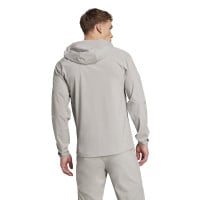 adidas Vis Tech Competition Hooded Trainingsjack Grijs Zwart