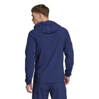 adidas Tiro 25 Vis Tech Competition Hooded Trainingsjack Donkerblauw Zwart