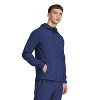 adidas Vis Tech Competition Hooded Trainingspak Full-Zip Donkerblauw Zwart