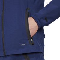 adidas Vis Tech Competition Hooded Trainingspak Full-Zip Donkerblauw Zwart