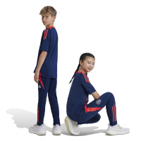 adidas Manchester United Trainingsbroek 2024-2025 Kids Donkerblauw Rood Zilver