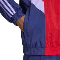 adidas Arsenal Originals Trainingsjack 2024-2025 Rood Donkerblauw Lichtpaars