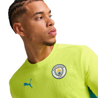 PUMA Manchester City Trainingsshirt 2024-2025 Geel Lichtblauw