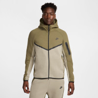 Nike Tech Fleece Sportswear Trainingspak Olijfgroen Beige Zwart