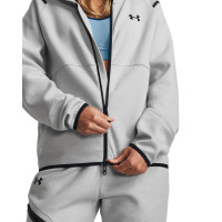 Under Armour Unstoppable Fleece Joggingpak Full-Zip Hooded Dames Grijs Zwart