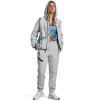 Under Armour Unstoppable Fleece Joggingpak Full-Zip Hooded Dames Grijs Zwart