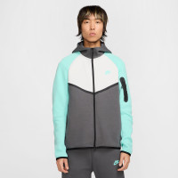 Nike Tech Fleece Sportswear Trainingspak Donkergrijs Wit Turquoise