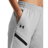 Under Armour Unstoppable Fleece Joggingbroek Dames Grijs Zwart