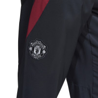 adidas Manchester United Presentatie Trainingspak Full-Zip 2024-2025 Wit Zwart Rood