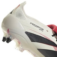 adidas Predator Elite FT IJzeren-Nop Voetbalschoenen (SG) Wit Zwart Rood