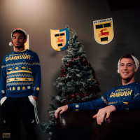 SC Cambuur Kerstrui En Kerstsokken Blauw Geel