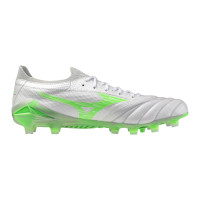 Mizuno Morelia Neo IV Beta Elite Gras Voetbalschoenen (FG) Zilver Felgroen