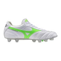 Mizuno Morelia II Pro Gras Voetbalschoenen (FG) Zilver Felgroen