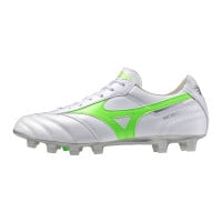 Mizuno Morelia II Pro Gras Voetbalschoenen (FG) Zilver Felgroen