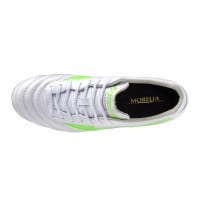 Mizuno Morelia II Pro Gras Voetbalschoenen (FG) Zilver Felgroen