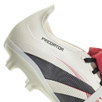 adidas Predator League FT Gras / Kunstgras Voetbalschoenen (MG) Wit Zwart Rood