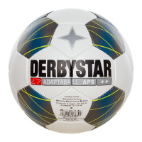 Derbystar Adaptaball APS Voetbal Maat 5 Wit Blauw Geel