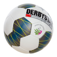 Derbystar Adaptaball APS Voetbal Maat 5 Wit Blauw Geel